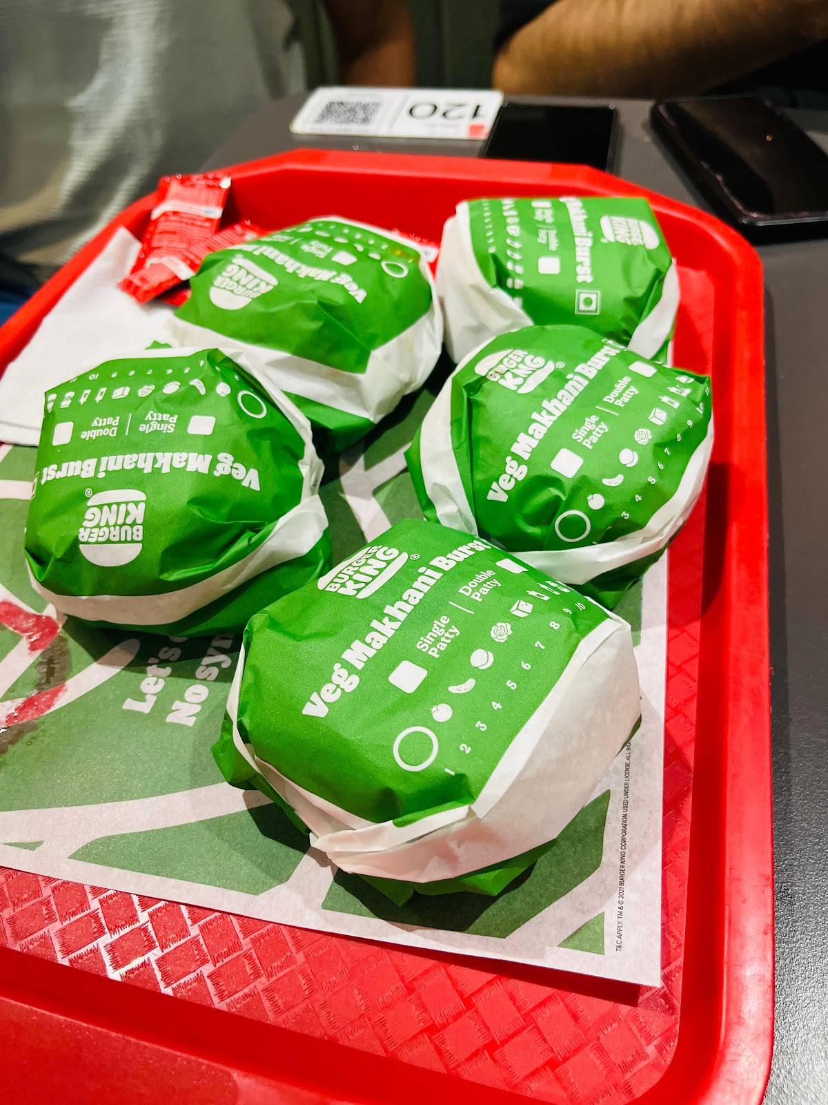 Burger King menu