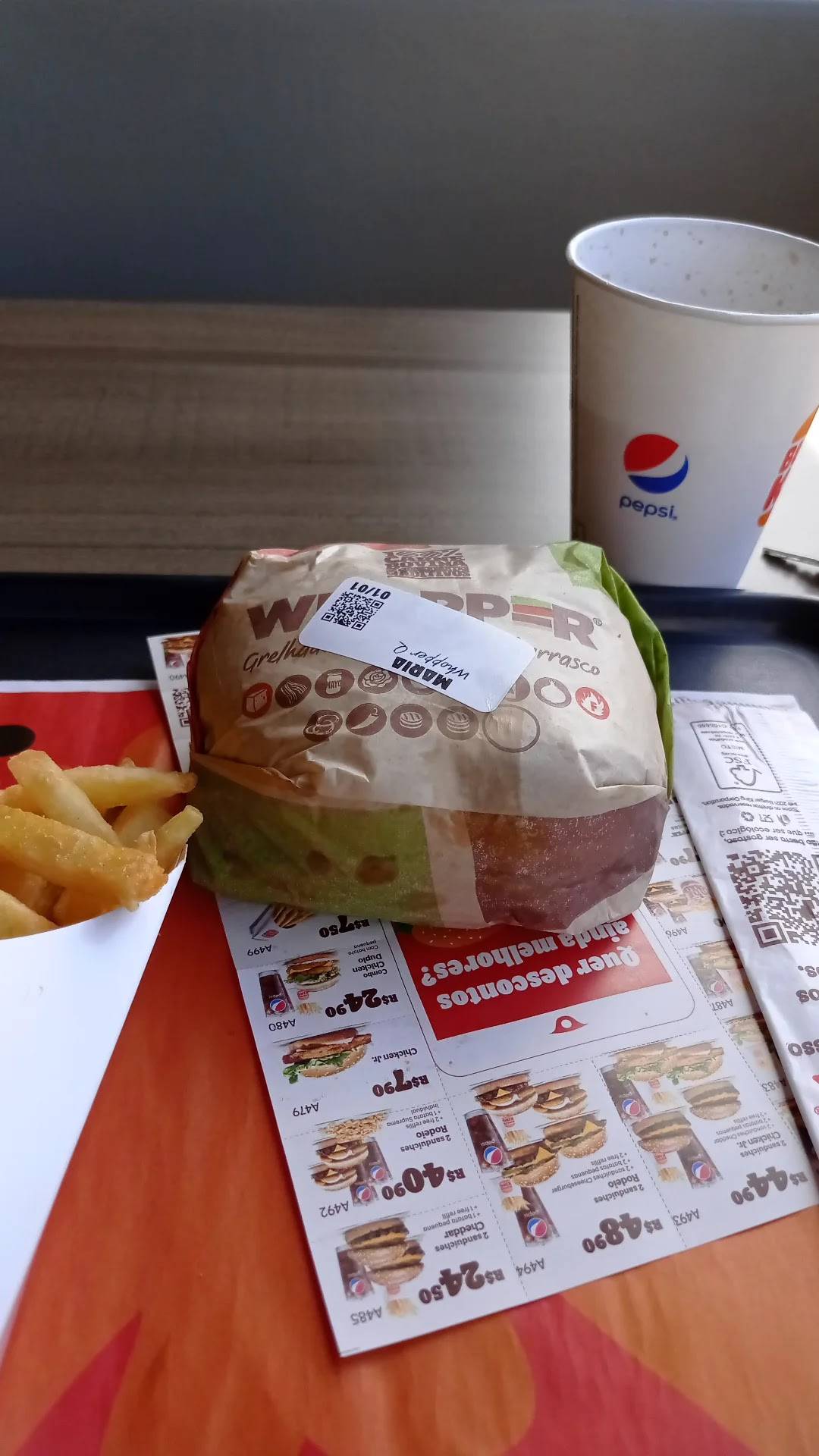 Burger King cardápio