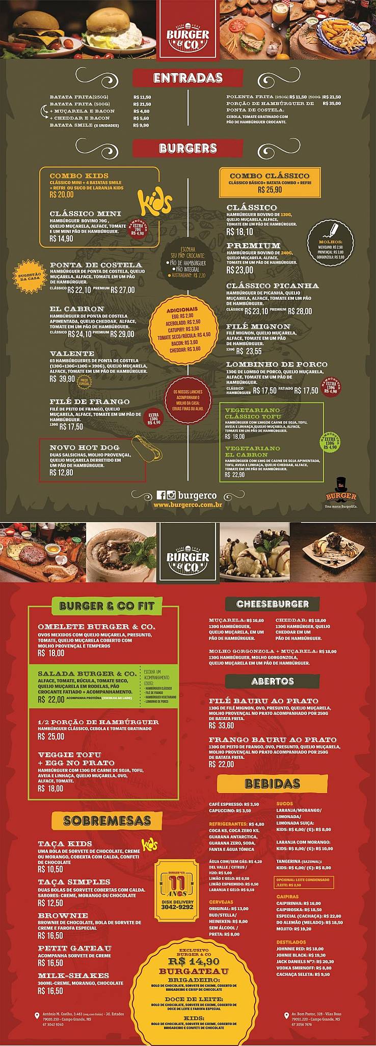 Burger & Co cardápio