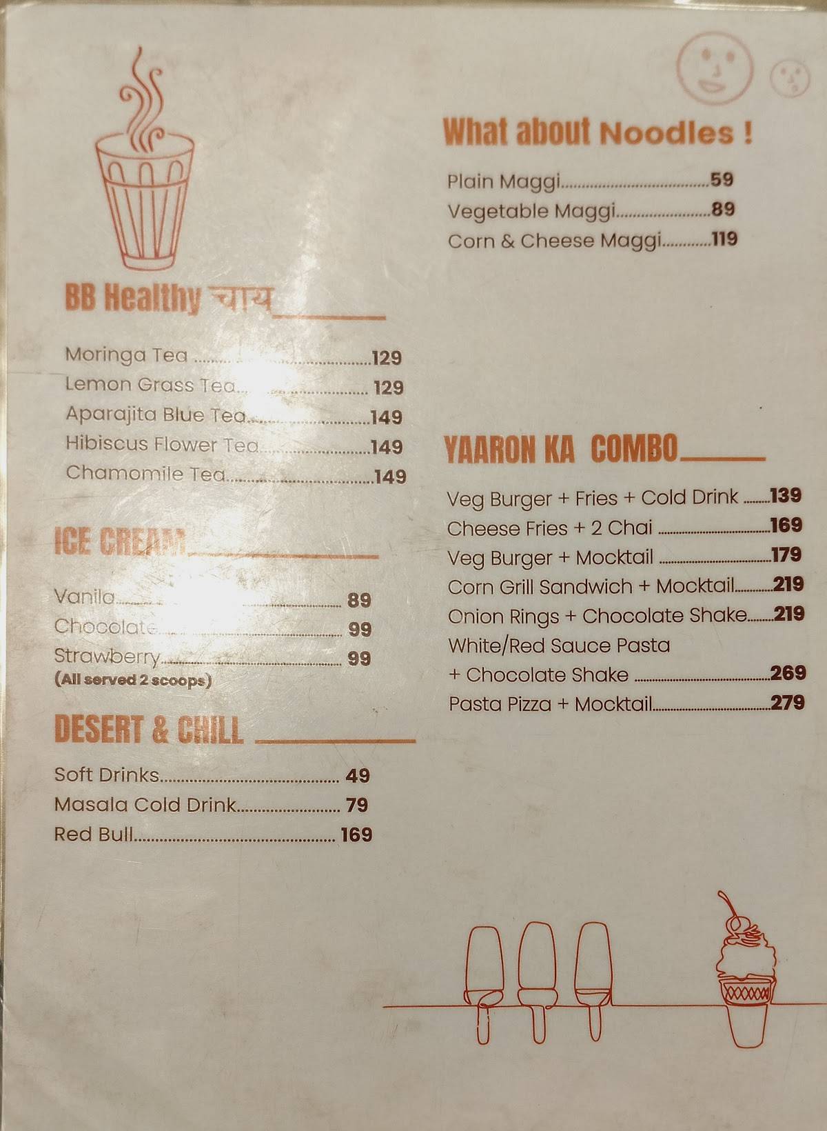 Buzz Bite Cafe menu