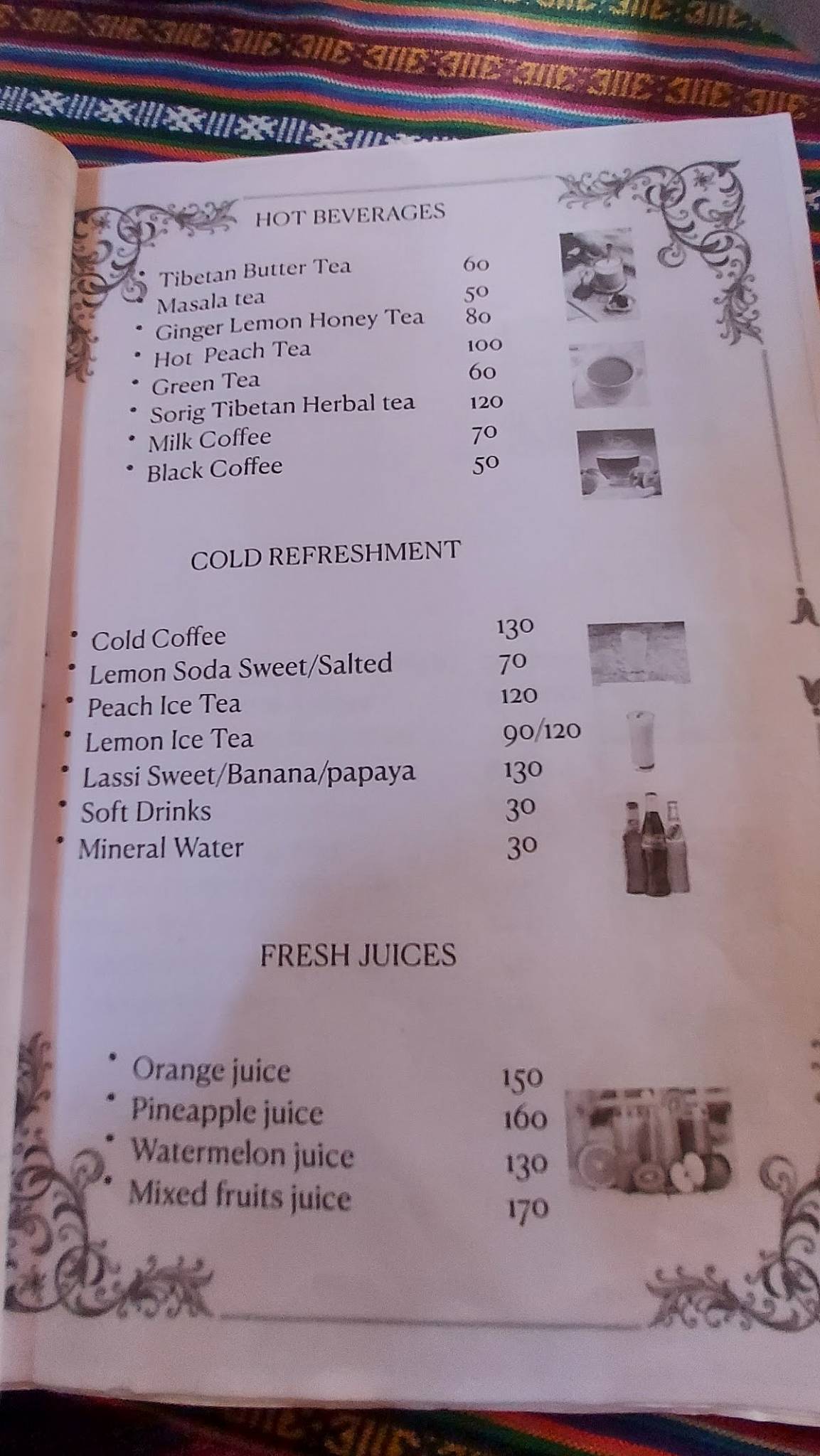 CAFE JOONG & CO. GOA (Taste of Tibet) menu