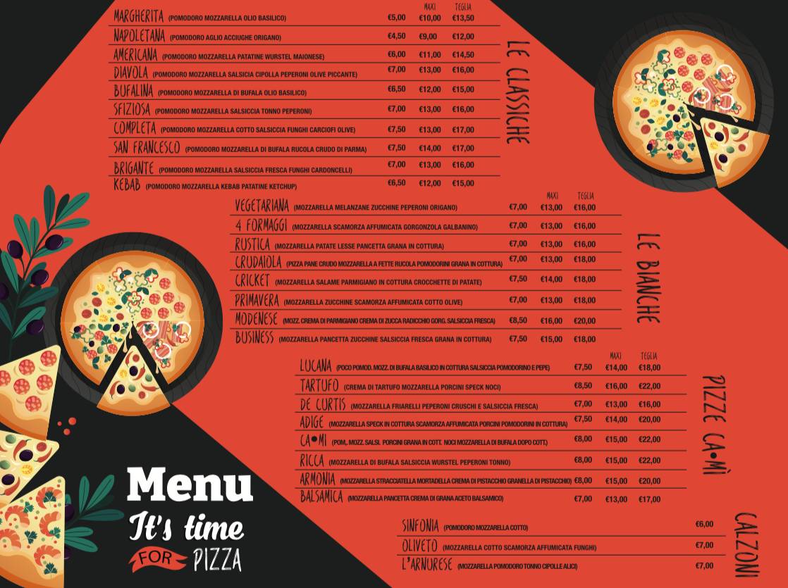 Menu di Ca.mì 