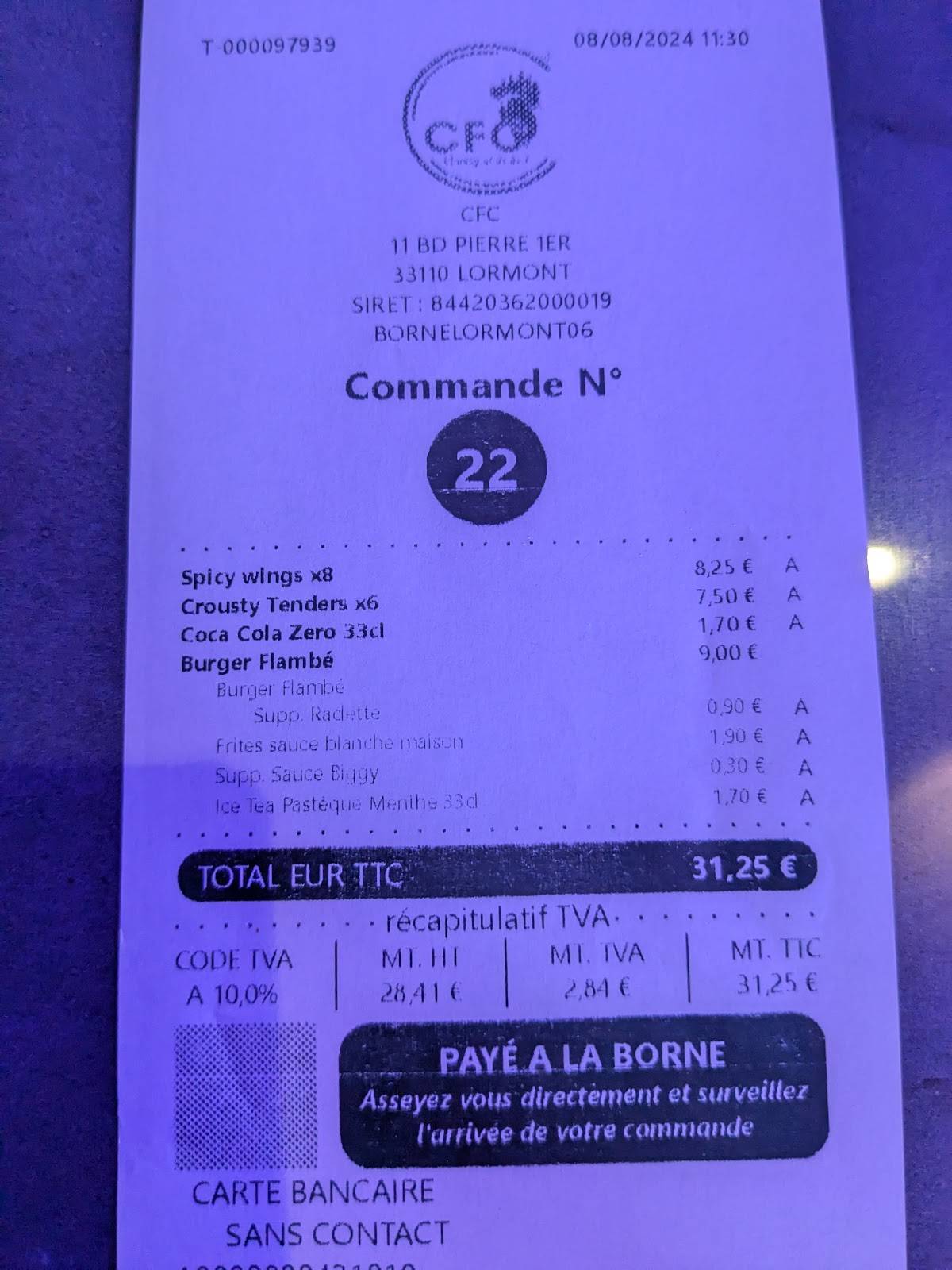 Menu de CFC