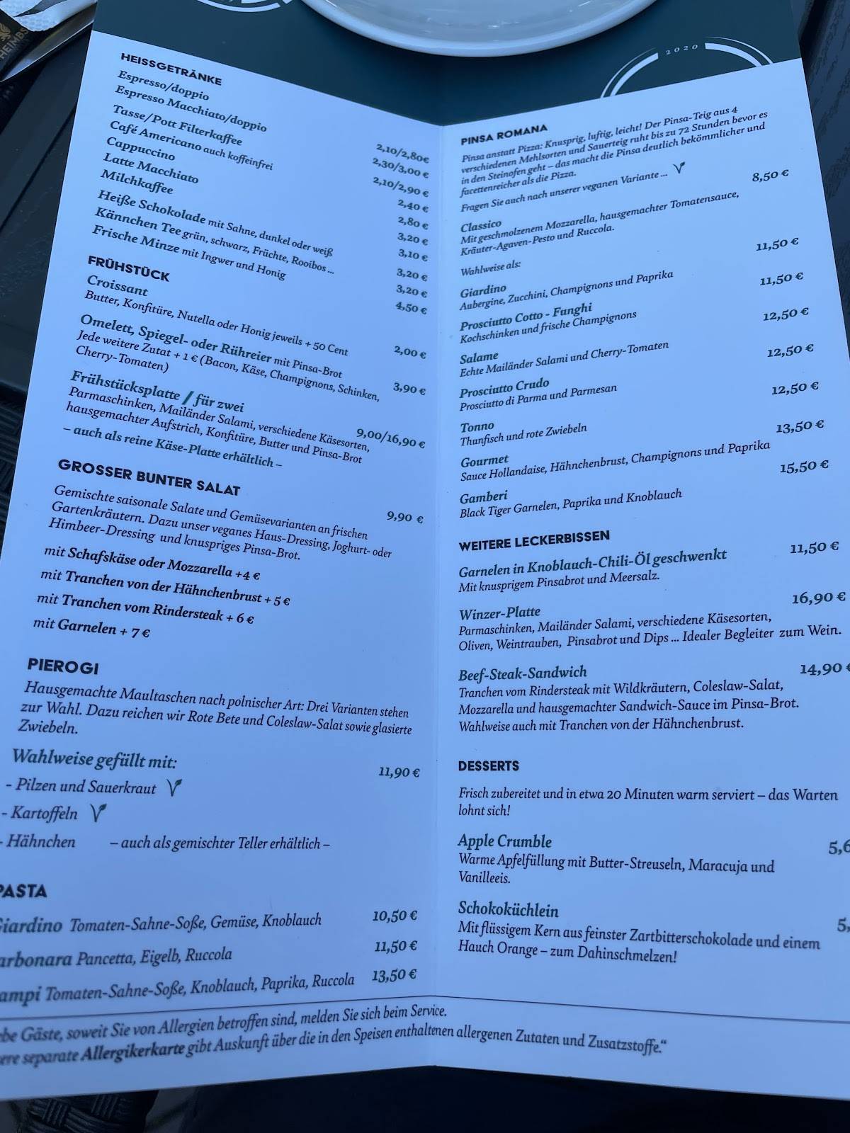 café am ring hameln speisekarte
