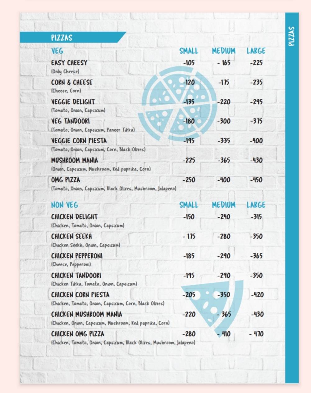 Cafe Blue Door menu