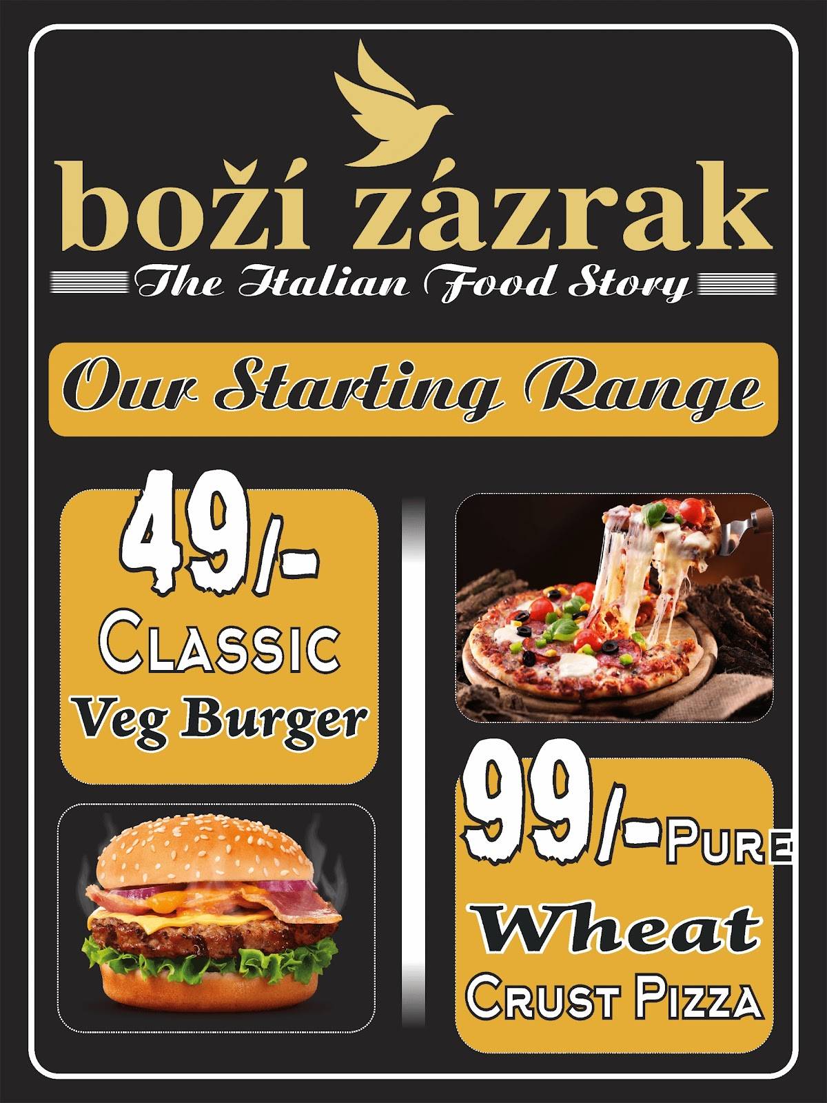 Bozi Zazrak menu