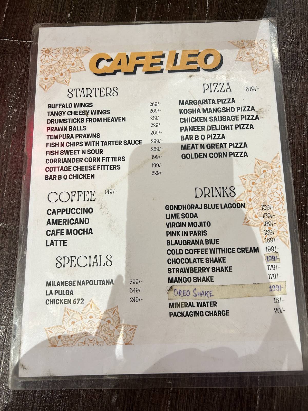 CAFE LEO menu
