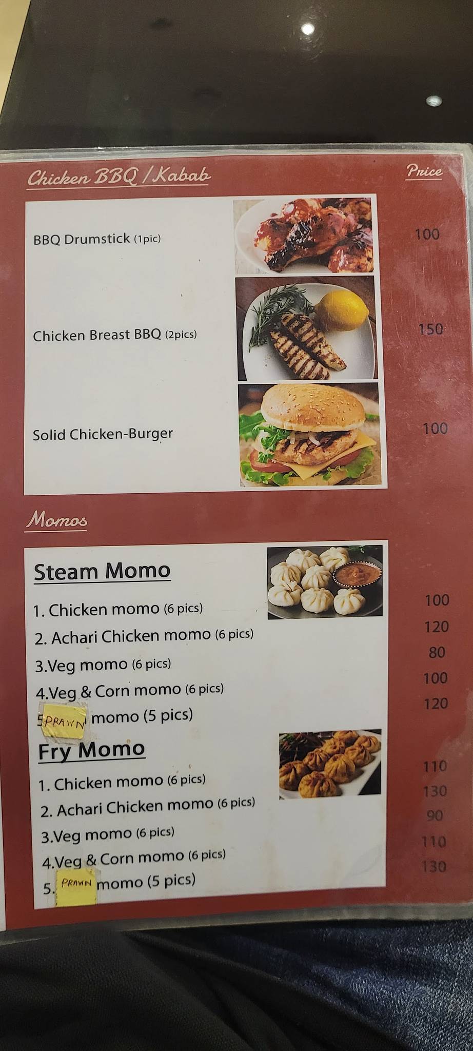 Cafe Frespresso menu