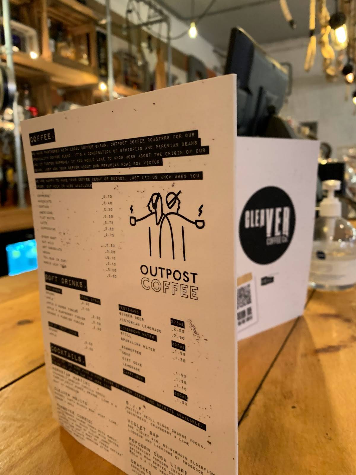 Menu at Cleaver Coffee Co cafe, Long Eaton