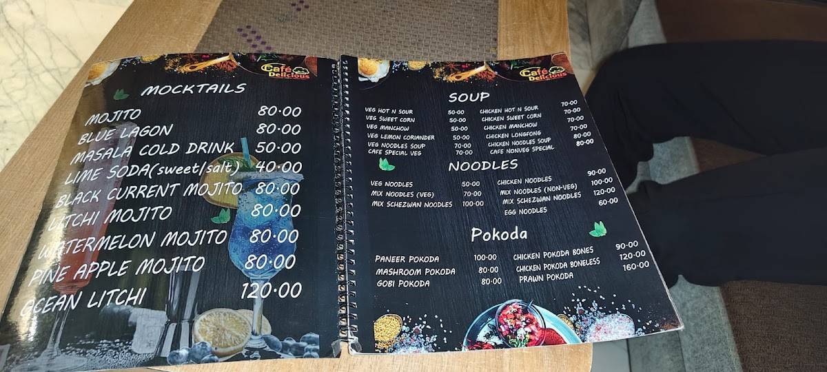Cafe Delicious menu