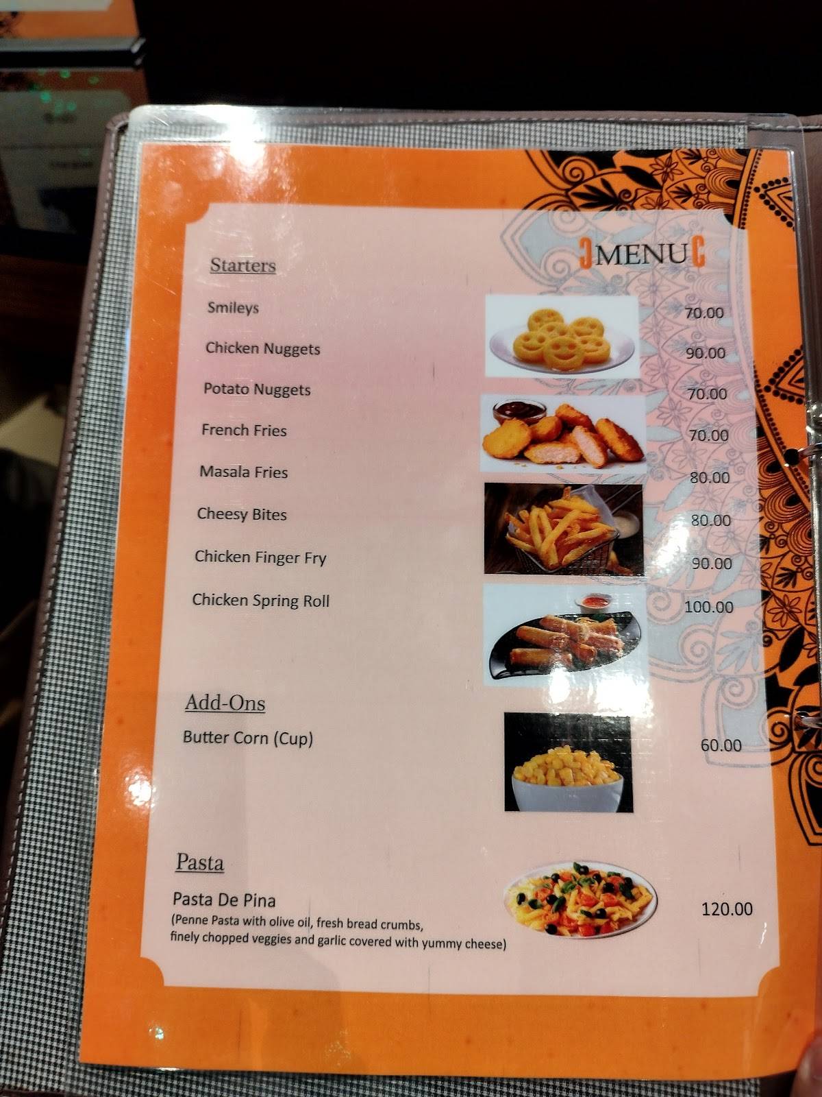 Cafe Frespresso menu