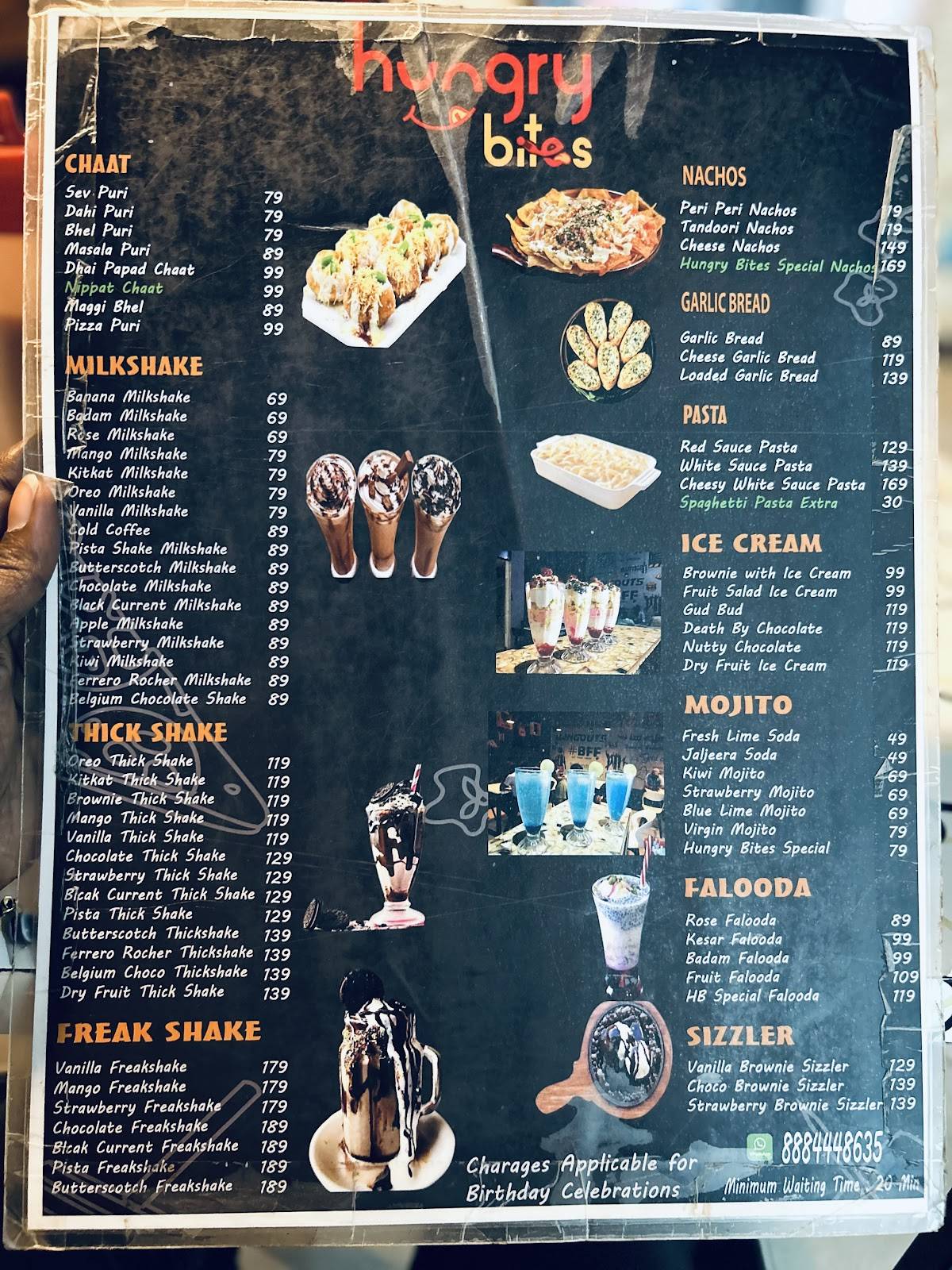 Hungry Bites menu