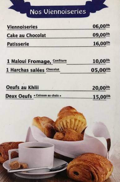 Menu de Café Picardi