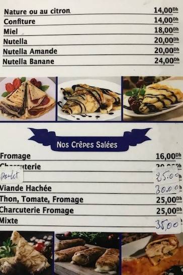 Menu de Café Picardi