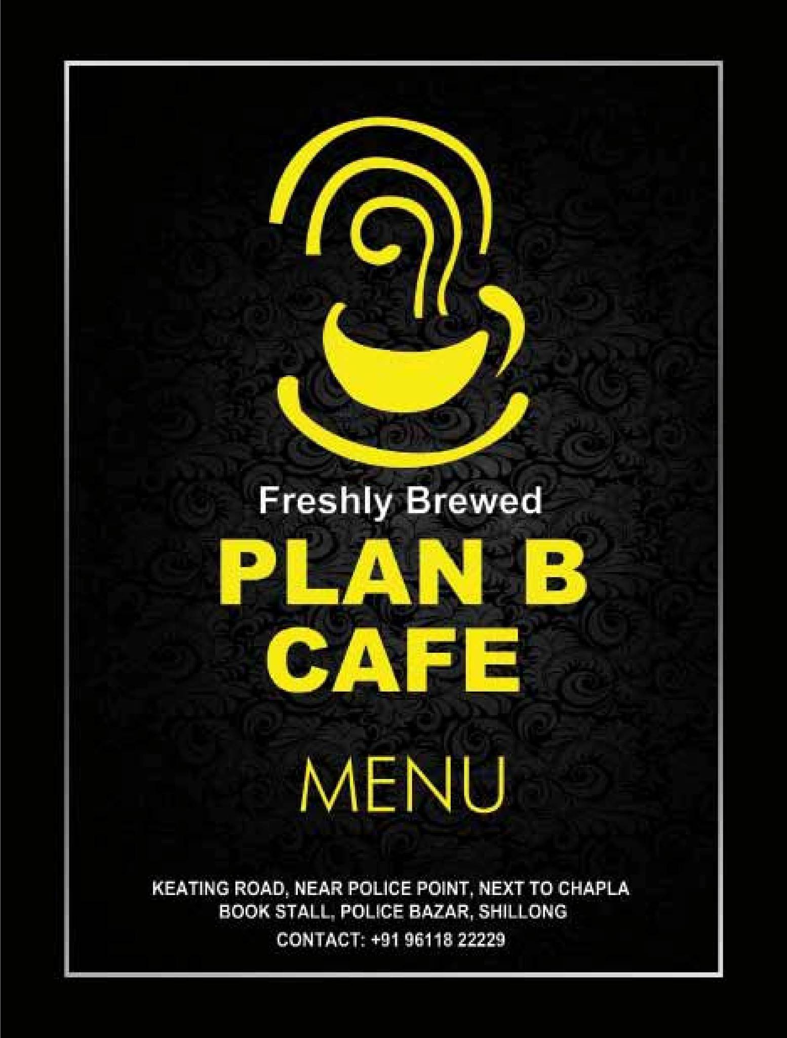 Plan B Cafe menu