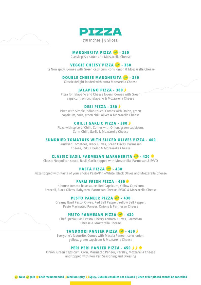 Poona Food truck menu