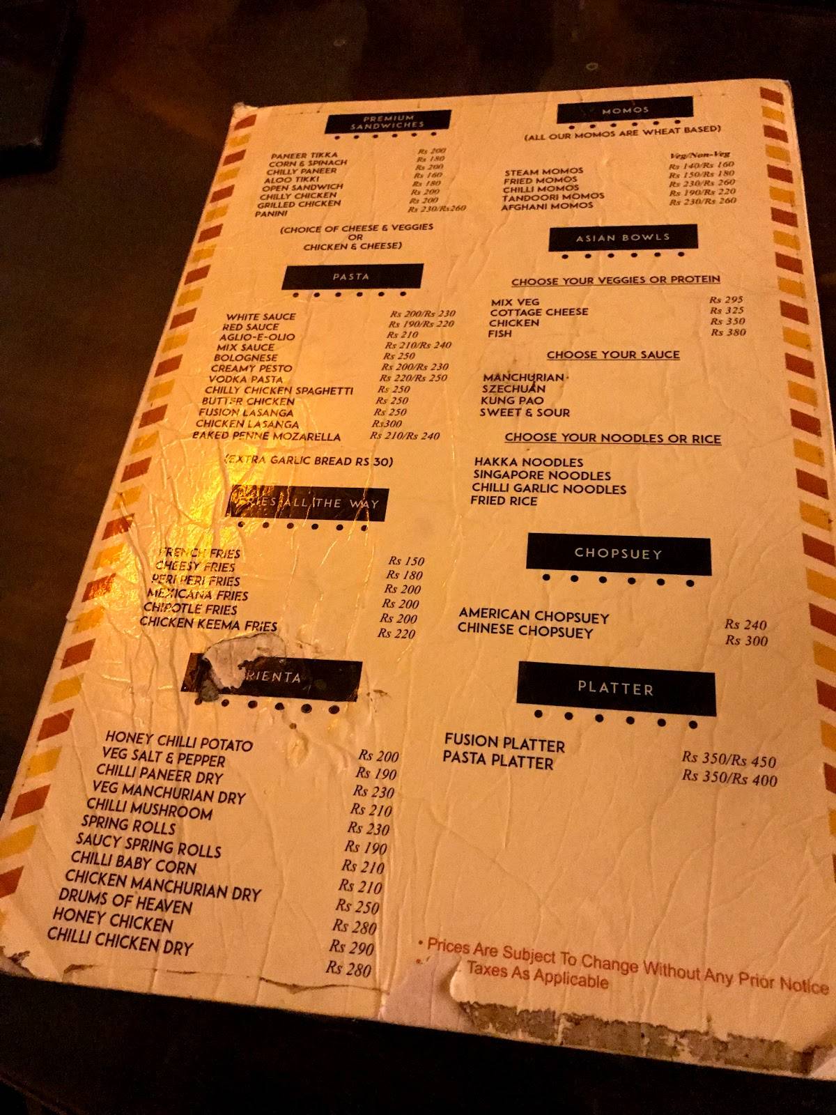 Menu at QRO Gourmeteriia By Dark House Kafe, New Delhi, 2 First floor