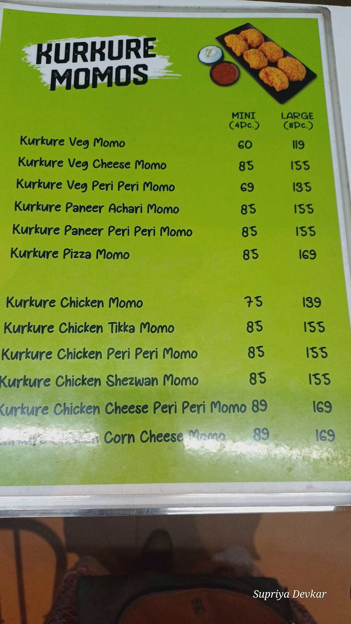 Rowdy Momo Cafe menu