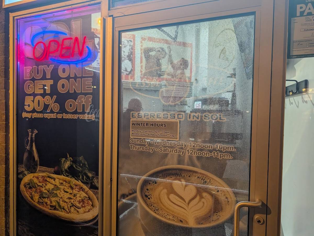 Menu de Sol Pizza