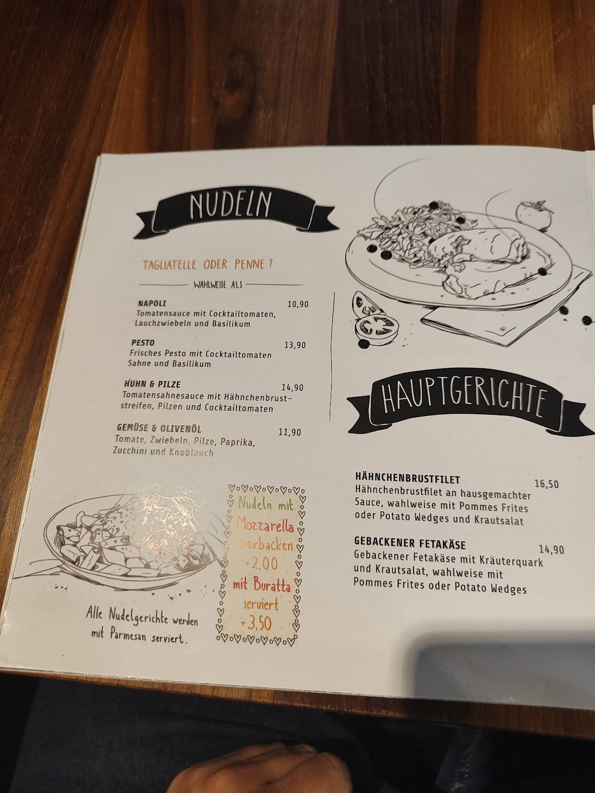 Menu de Türmchen