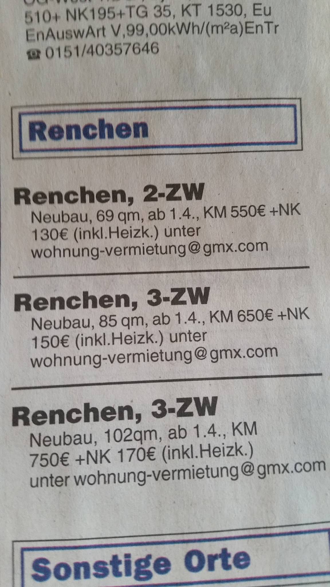 Menu de Zeitlos