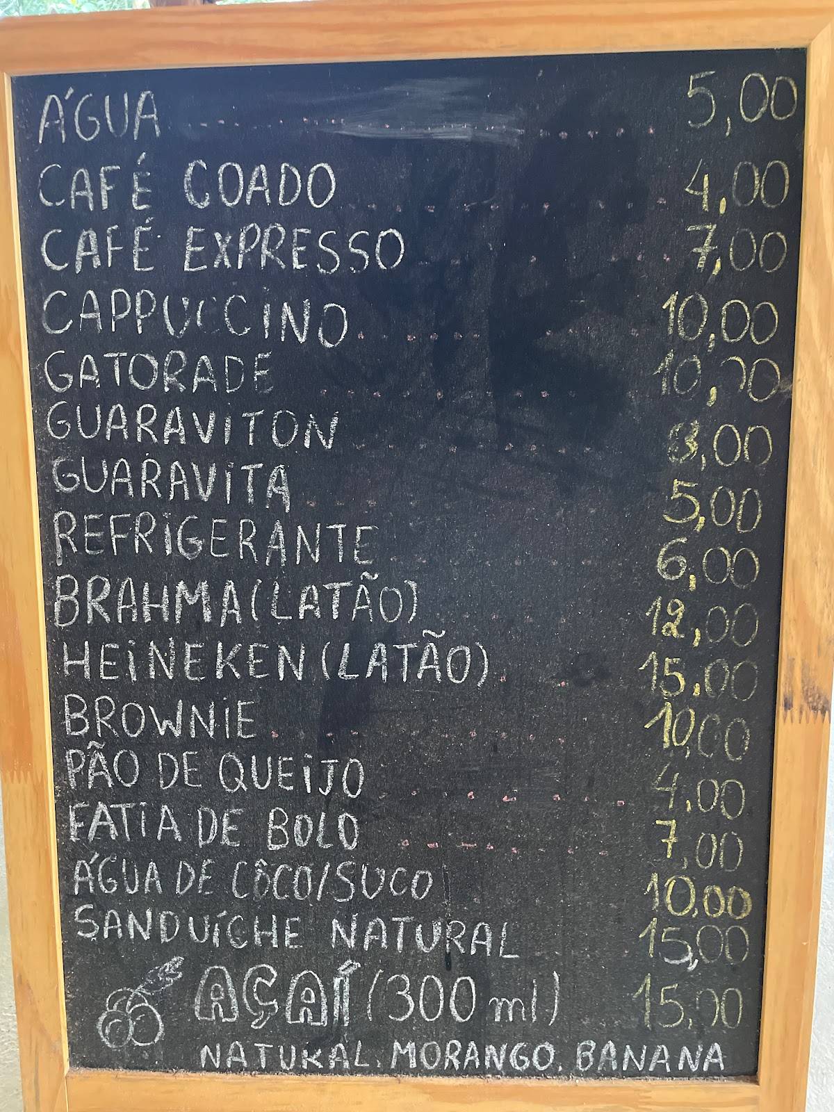 Café Da Pedra cardápio