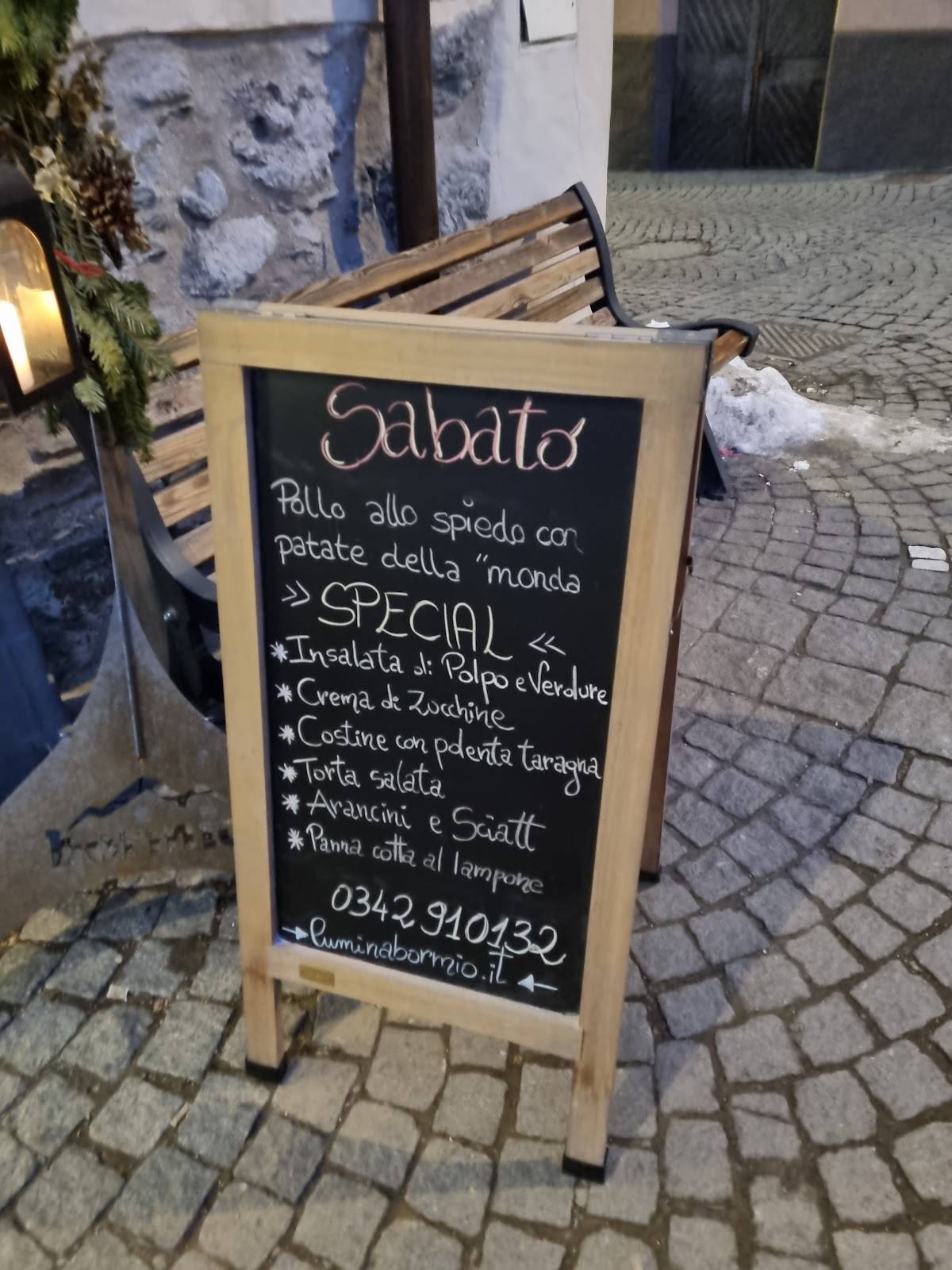 Menu di Caffé Cavour 