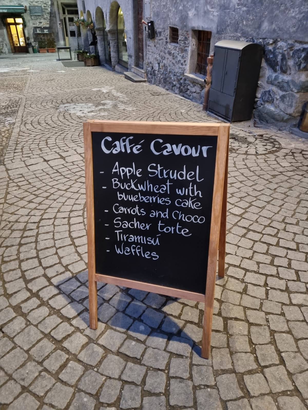 Menu di Caffé Cavour 