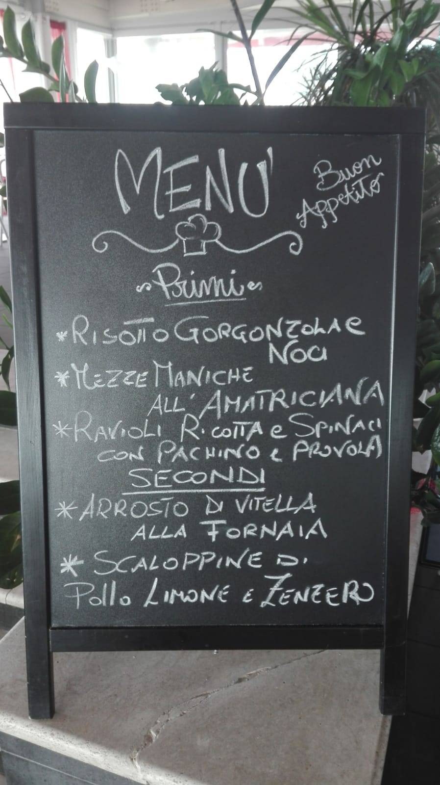 Menu di Caffè Cristallo 