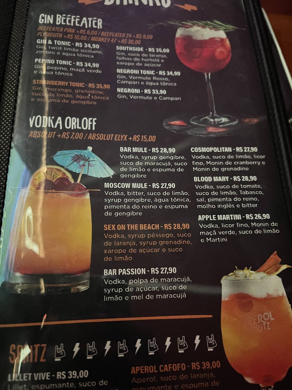 Cafofo Pub cardápio