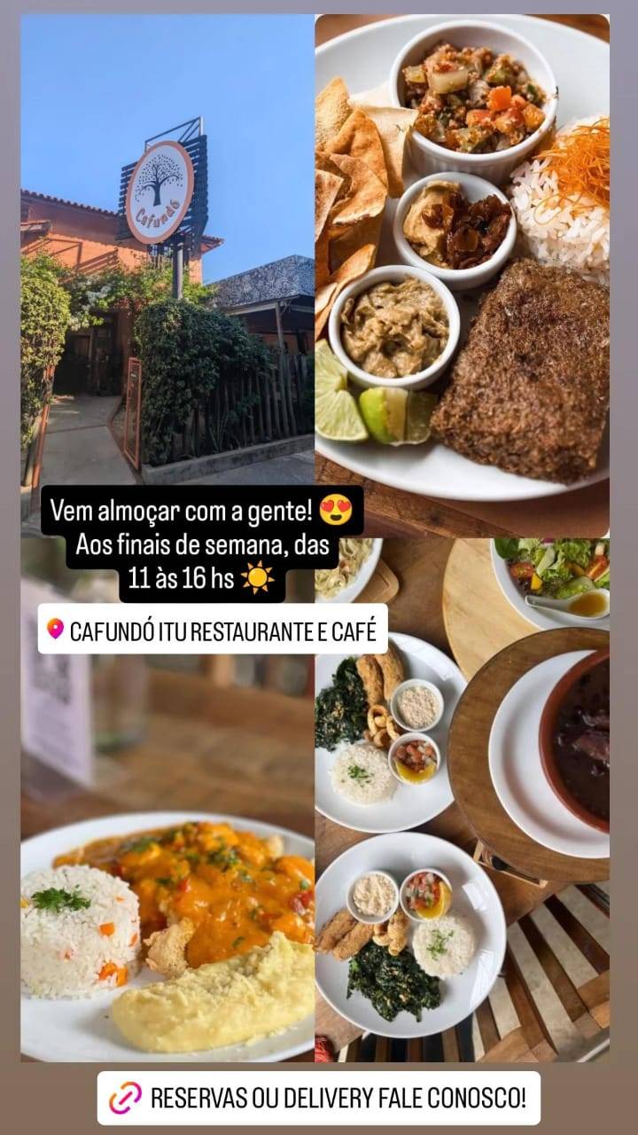 Cafundó Itu - Restaurante & Cafeteria cardápio