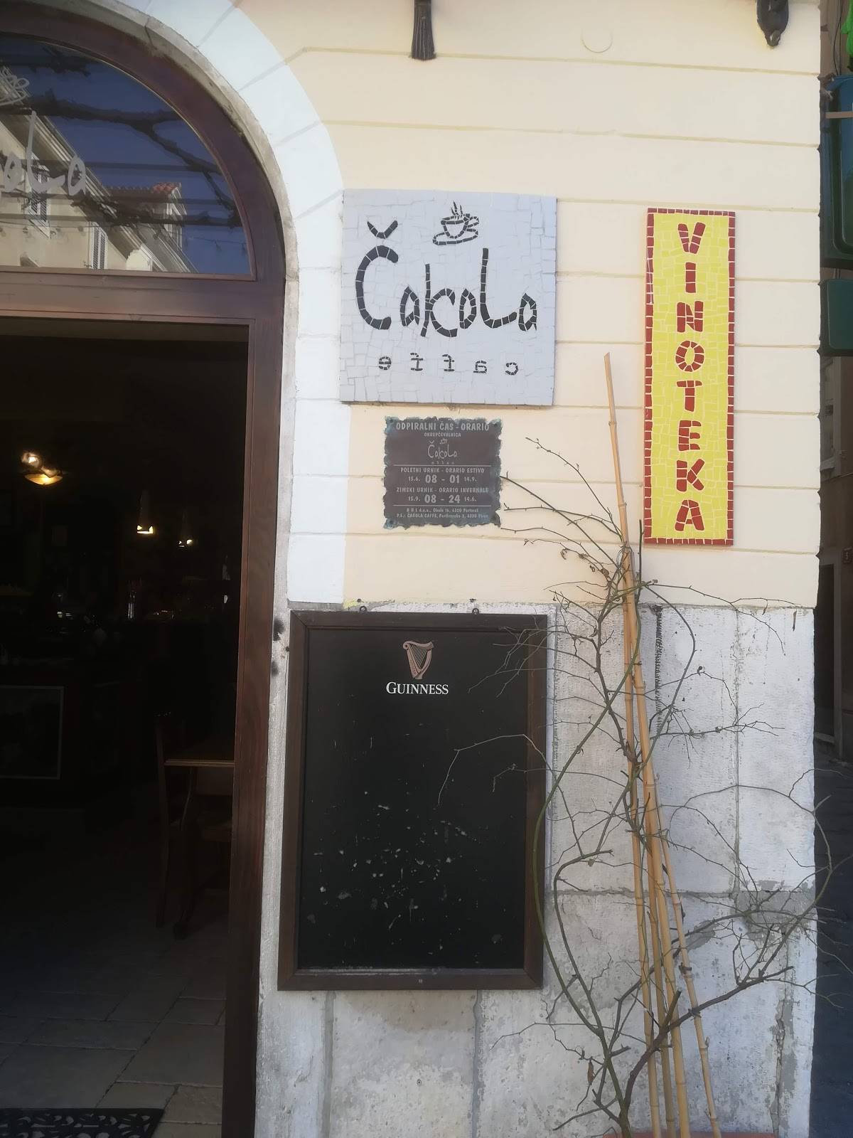 Menu di Čakola Caffe Piran 