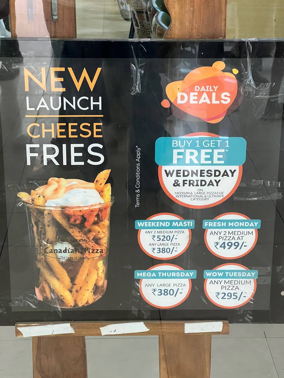 Canadian Pizza Patiala Omaxe Mall menu