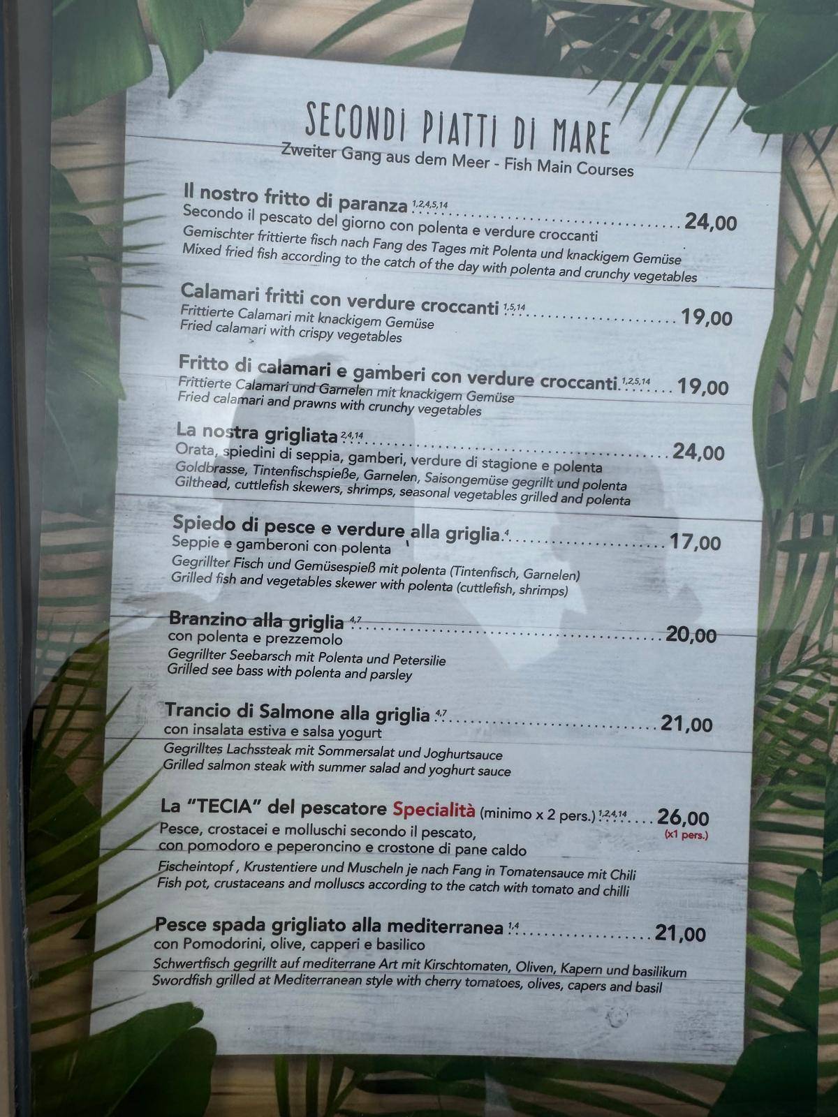 Menu di BeaVita 