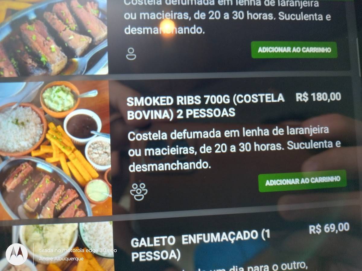 Caprezii Parrilla e Defumados cardápio