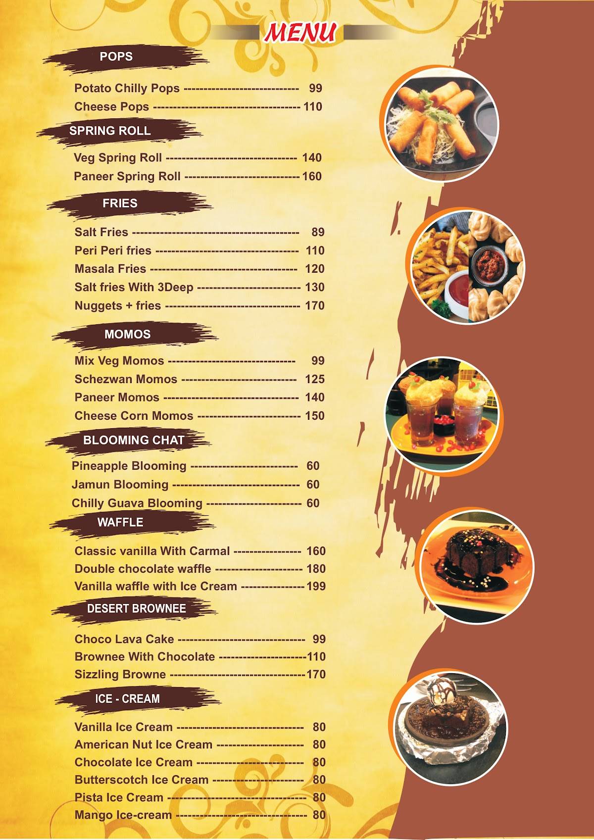 Capt's Cafe Beans The Coffee Lounge menu