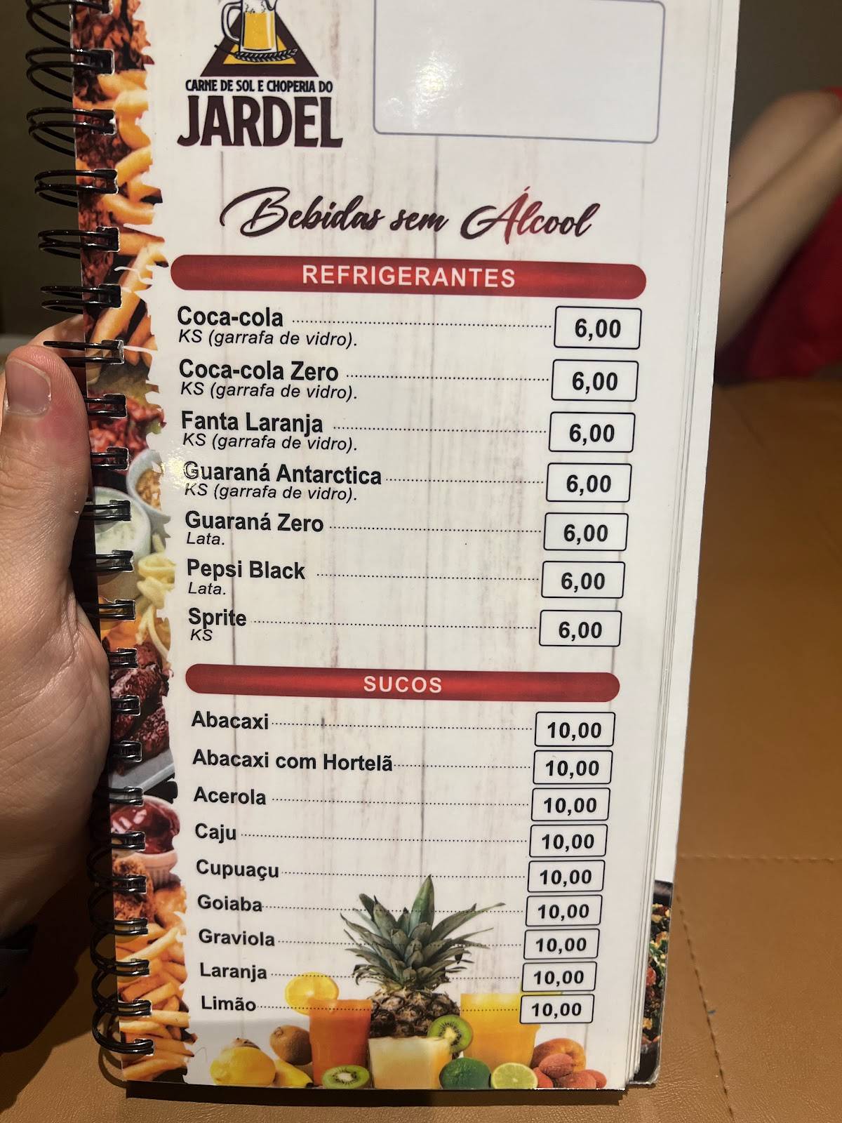 Carne de Sol e Choperia do Jardel cardápio