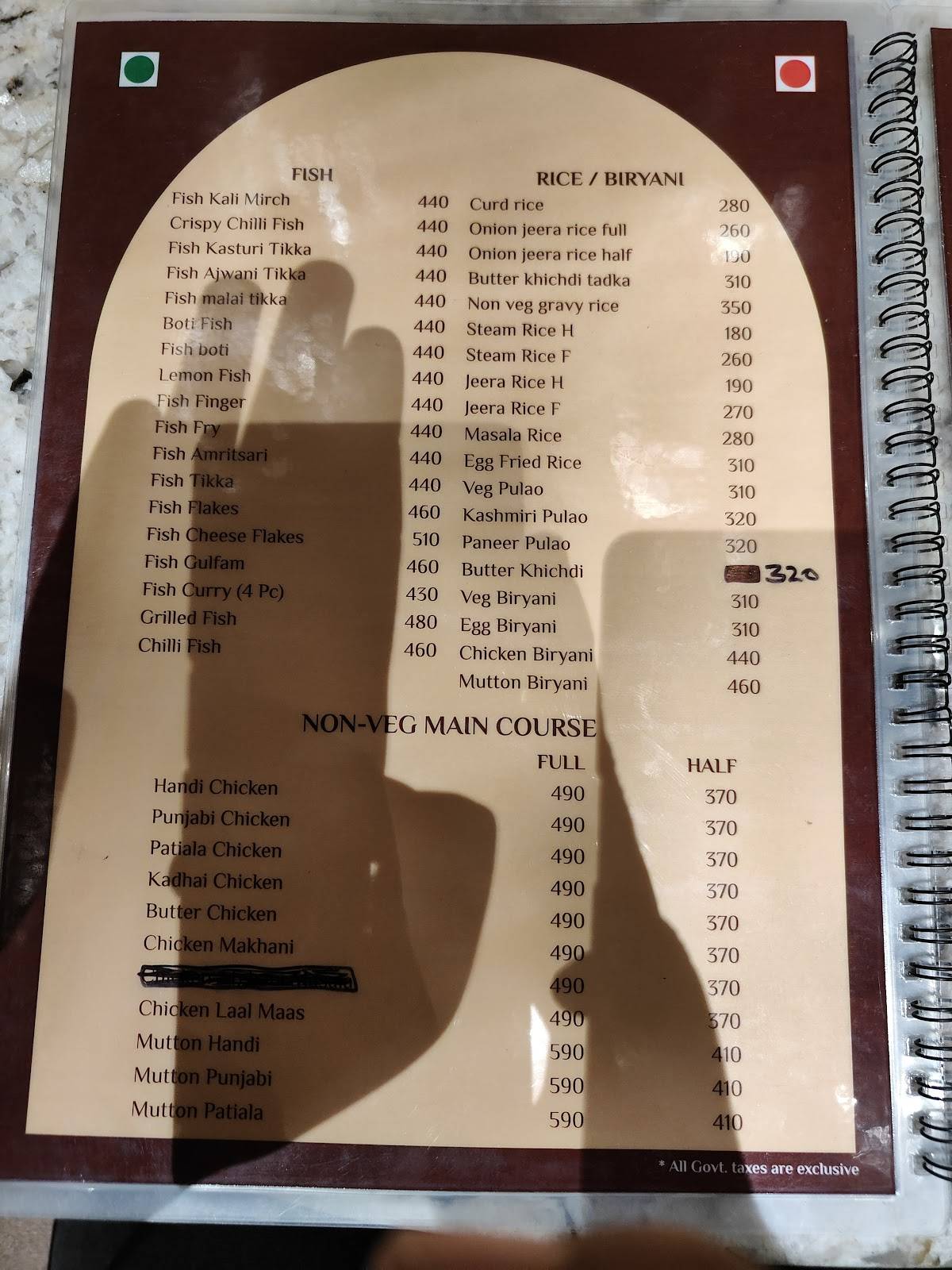 CaroBar - Multicuisine Restaurant Bar Cafe menu