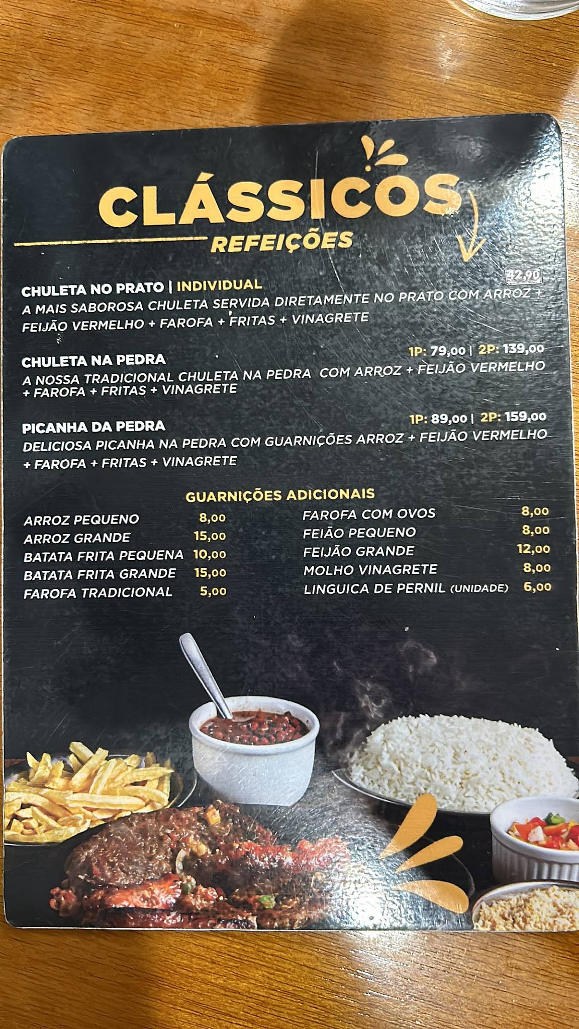 Casa da Chuleta Restaurante e Lanchonete cardápio