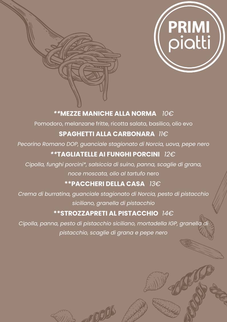 Menu di Papè Pizza|Grill 