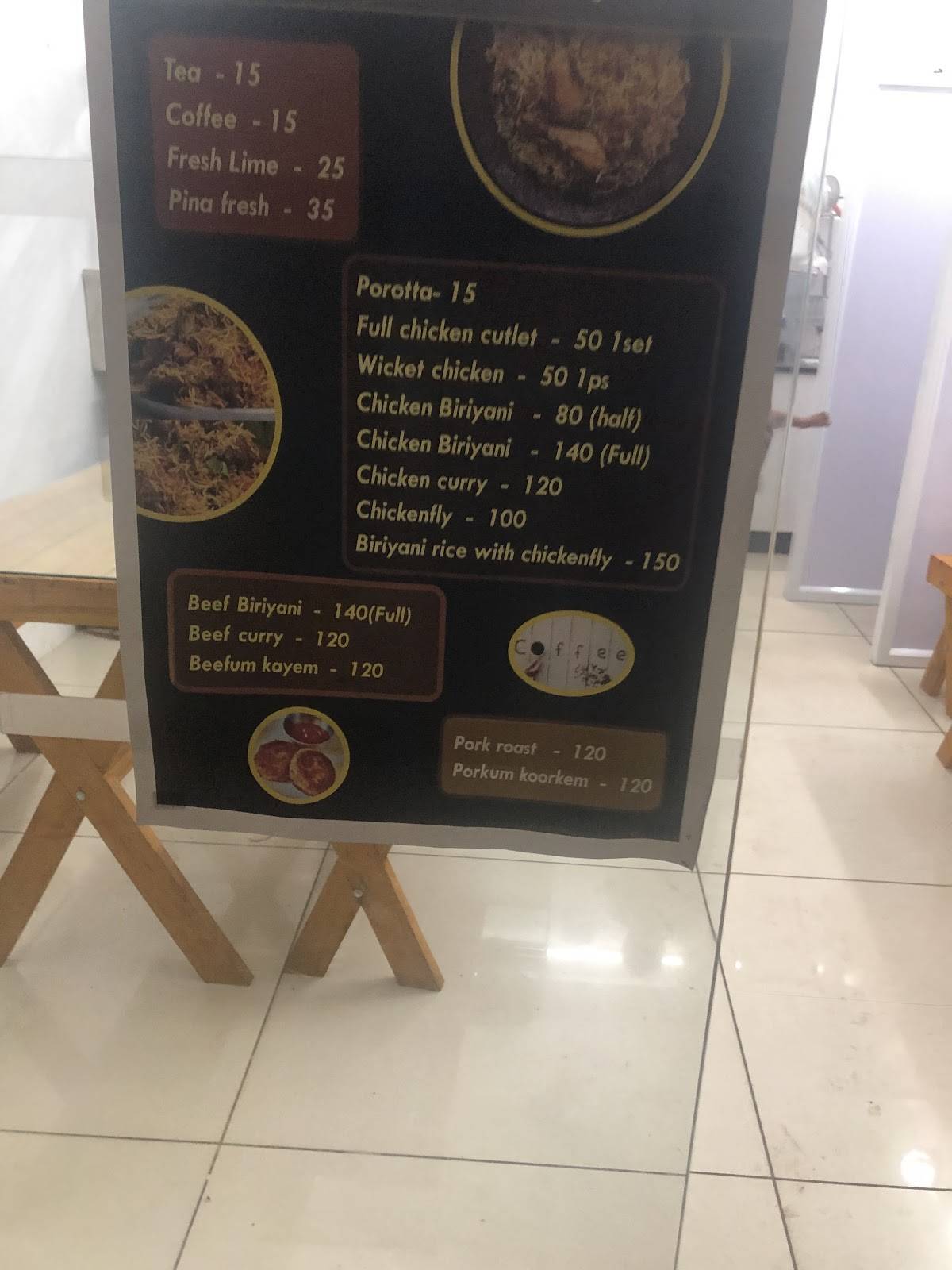 Chaa Chee Bhee Homely Food Court menu