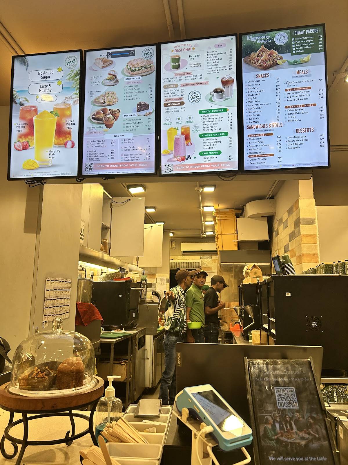 Chaayos Cafe at Kalkaji menu