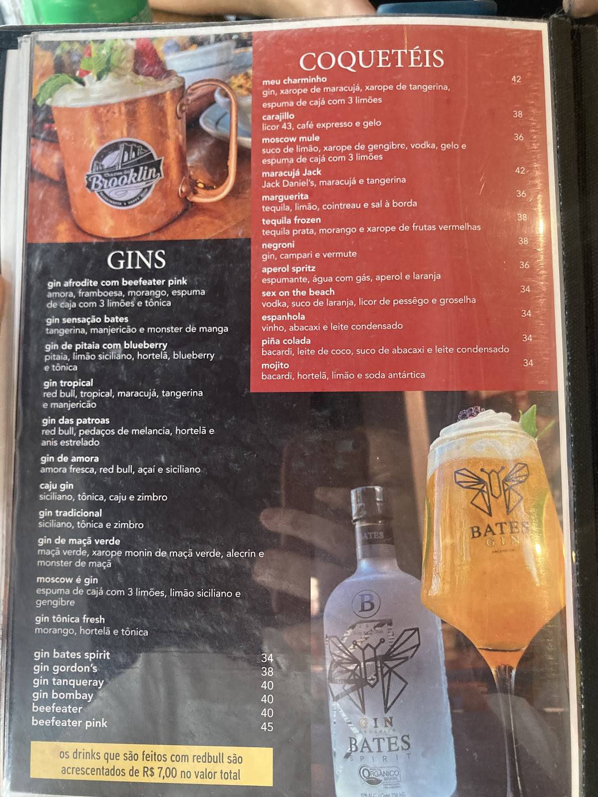 Charme do Brooklin cardápio