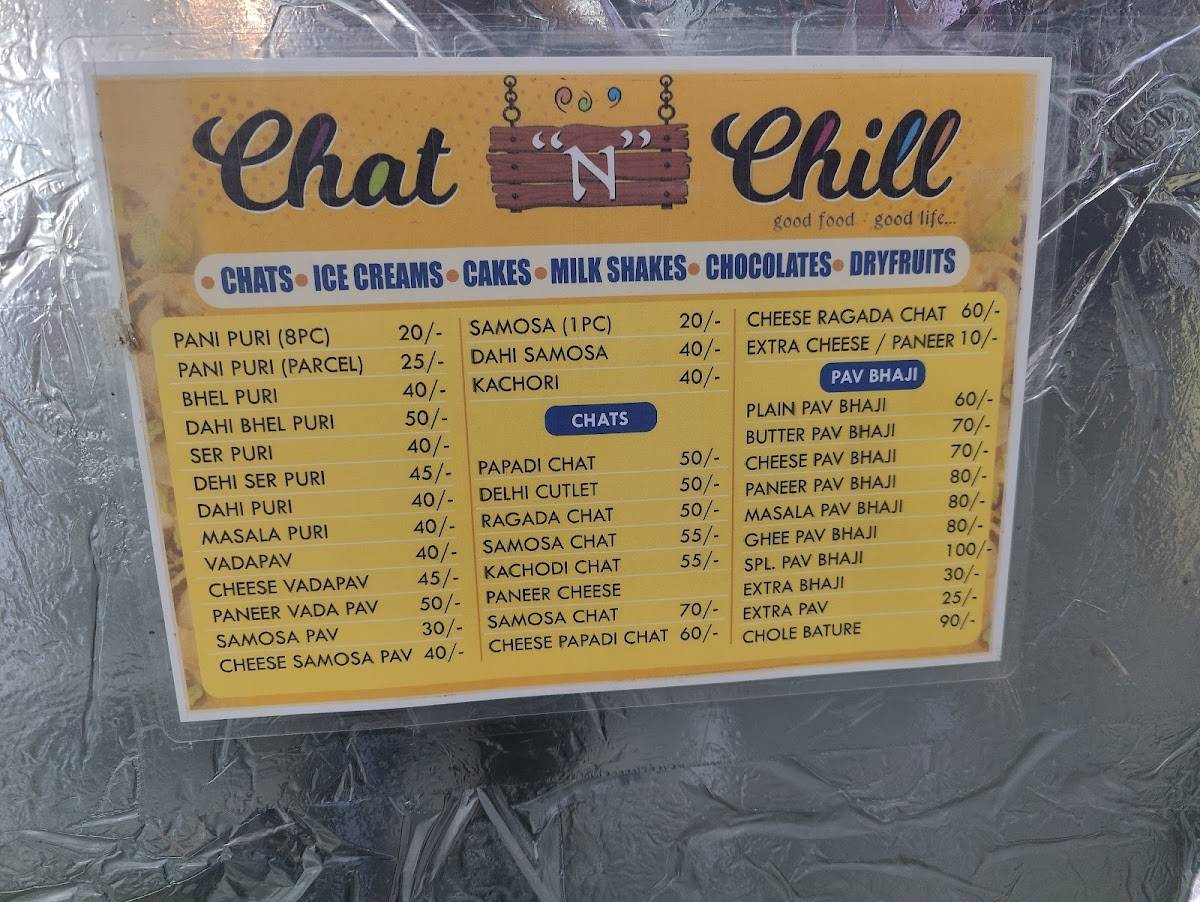 Chat N Chill menu