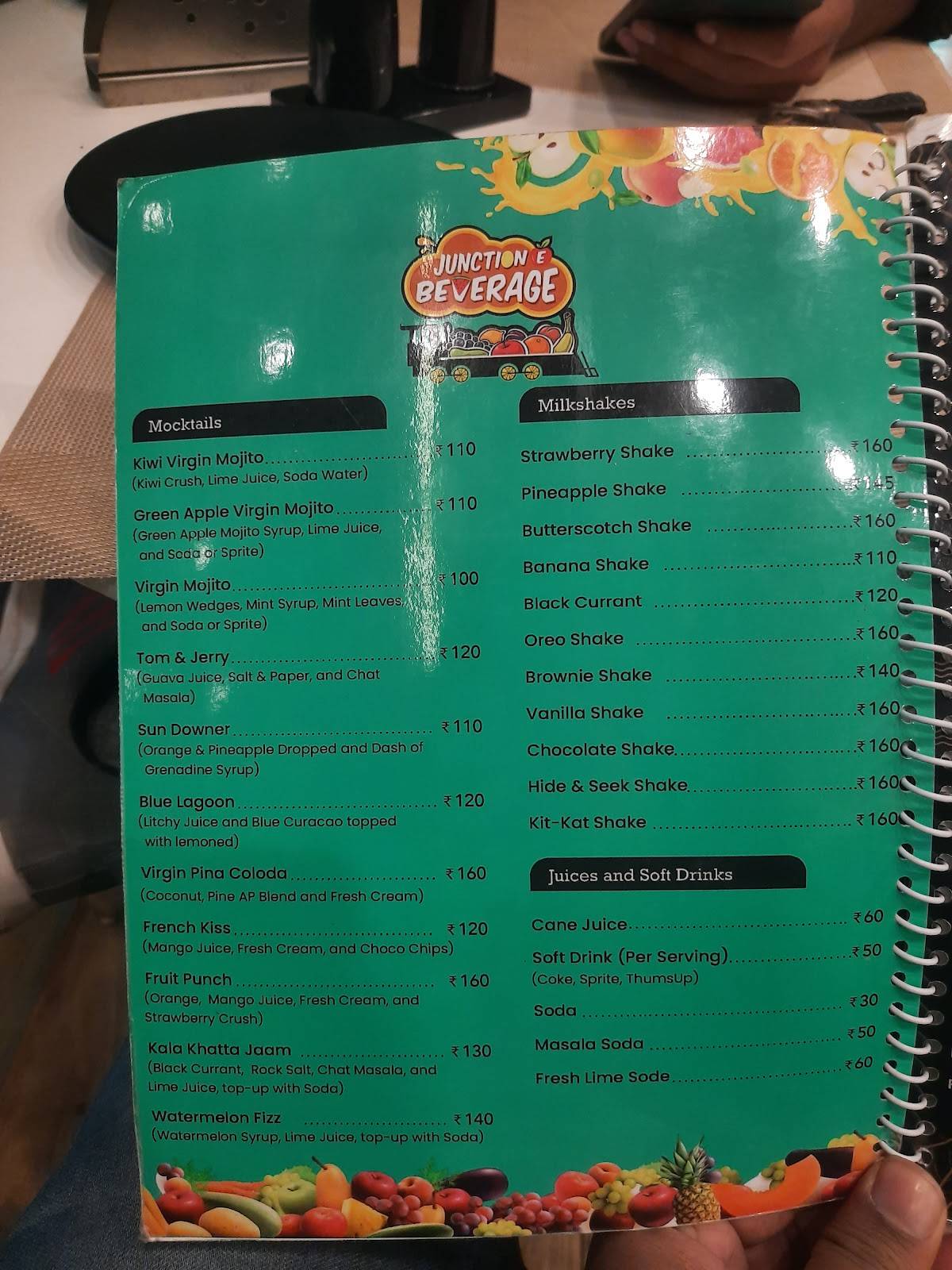 Chaupati menu