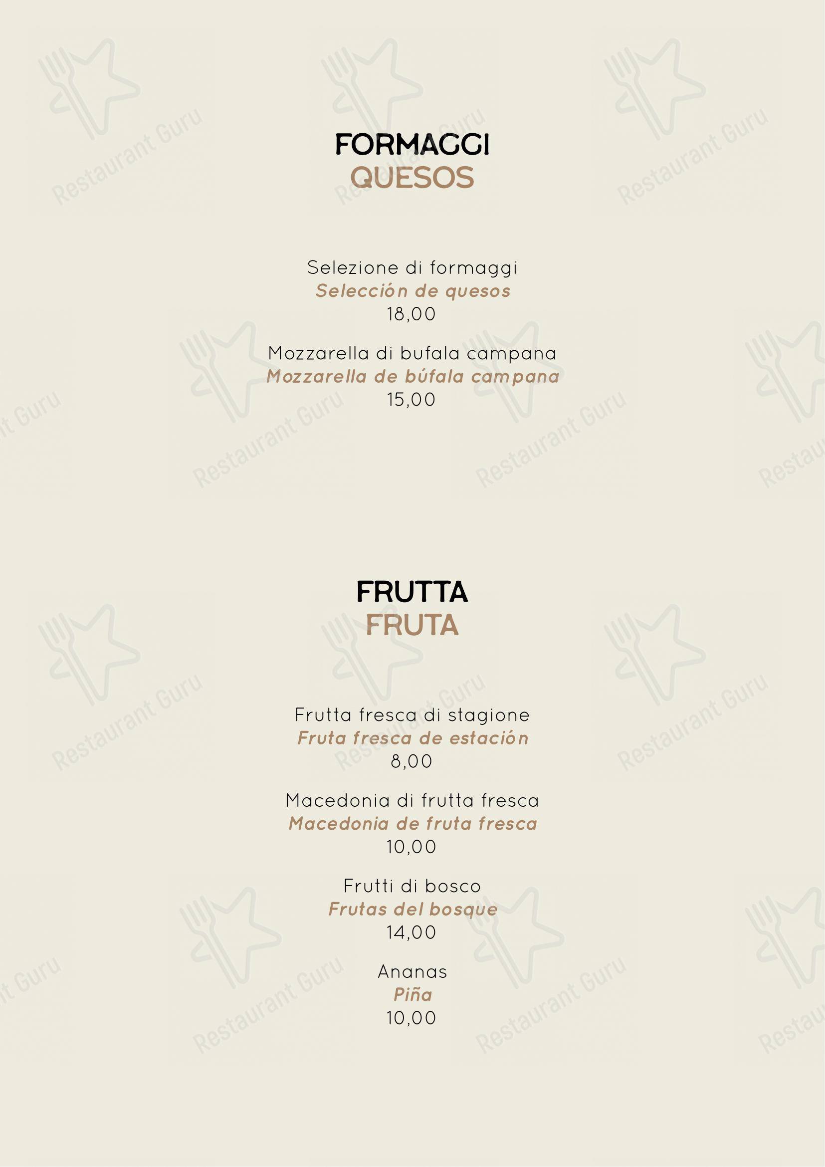 Menu di Checco Er Carettiere - 菜单