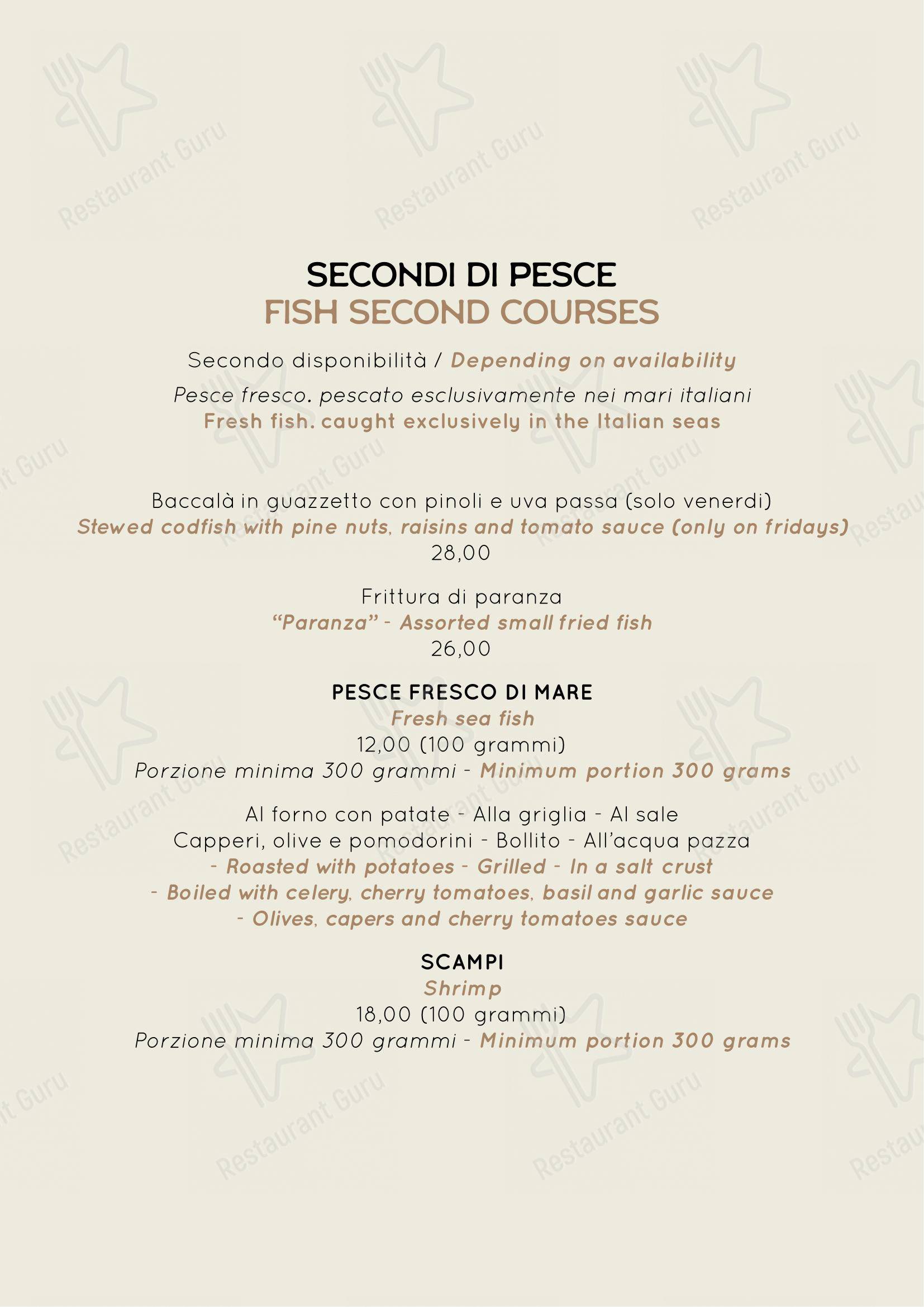 Menu per Checco Er Carettiere pub & bar