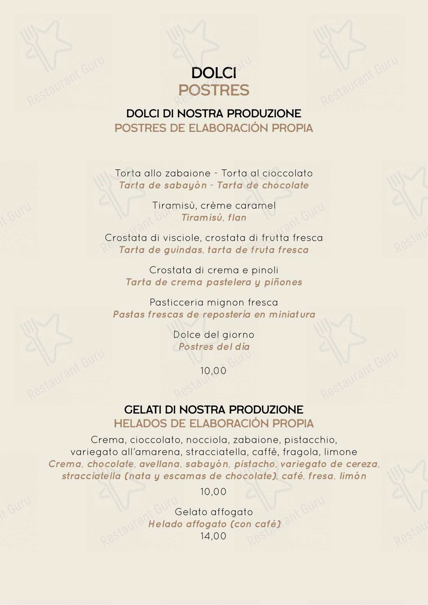 菜单 per Checco Er Carettiere pub & bar