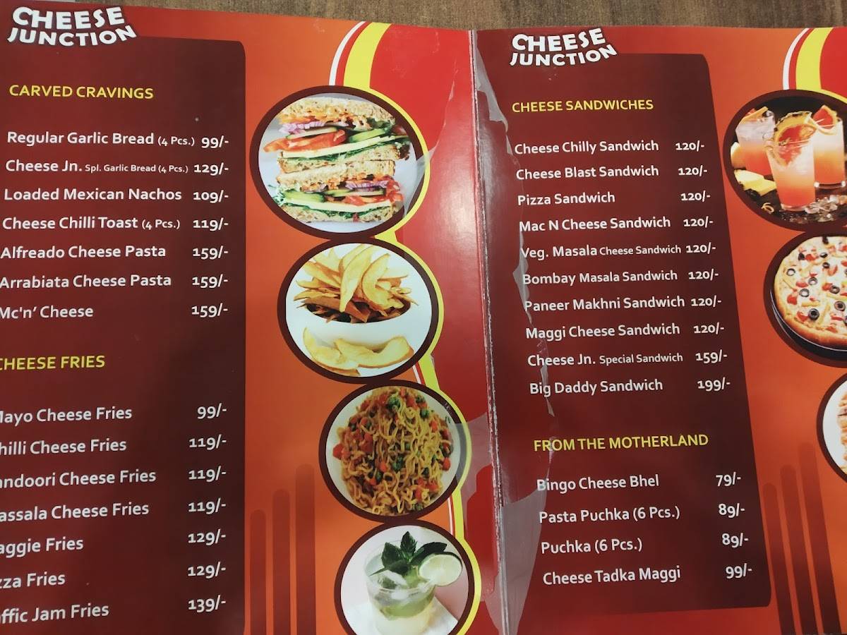 Cheese Junction menu