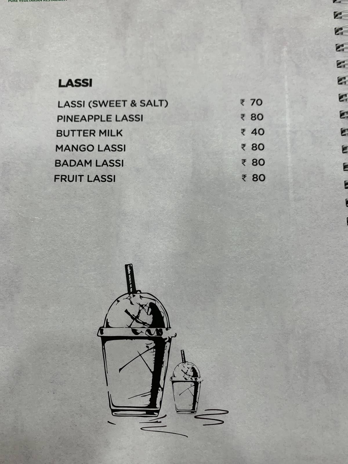 Chennai Ananda Bhavan menu